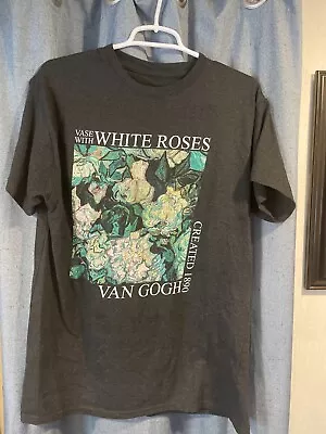 VAN Gogh  1980 Vase With White Roses T-Shirt Unisex • $6.99