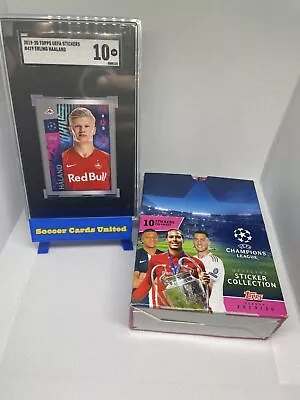 Topps UEFA Champions League 2019-20 200 Sticker Box 20 Packs Haaland Rookie 419 • $81.97