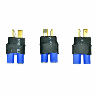 3 Pcs Female EC3 To Male T-plug Deans Connector Adapter No Wires • $5.69