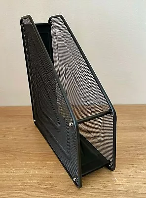 £8.33 • Buy A4 Black Mesh Single Magazine Holder File Book Rack Storage Organiser Divider