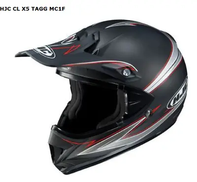HJC Helmet CL-X5 Medium Snowmobile Motorcycle Cross Racing Off Road Open Face • $39.95