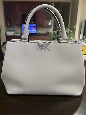 Mint Condition Michael Kors Medium Satchel Pearl Gray • $80