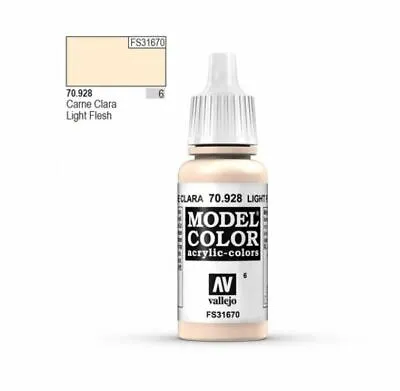 £2.85 • Buy AV Vallejo - Model Color Acrylic Paint928 Light Flesh 17ml (6)
