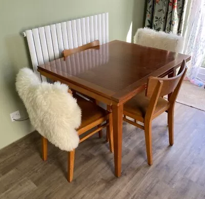 G Plan Extending Table And Four G Plan Chairs - Mid Century • £120