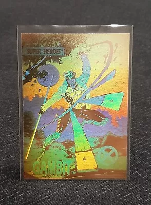 1992 Impel Marvel X-Men  Gambit Gold Hologram Chase Card #XH-3 • $10