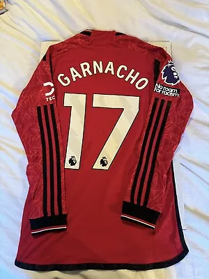 Manchester United Long Sleeve Player Issue Garnacho Size Small*READ DESCRIPTION* • $105