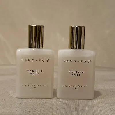 (2) Sand + Fog Vanilla Musk Eau De Parfum Oil 15ml • $23.99