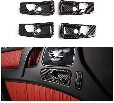 For Benz G-Class W463 ABS Carbon Interior Door Handle Bowl Cover Trim 2004-2018 • $34.94