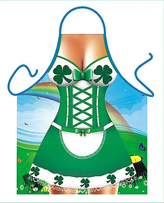 Womens Sexy Novelty Apronirish Dancing Girlriver Dance Costumefancy Dress Bbq • $12.57