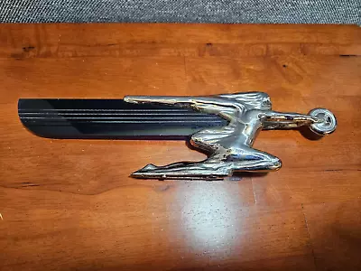 Packard Goddess Of Speed Hood Ornament With Intact Blue Glass Wing • $300