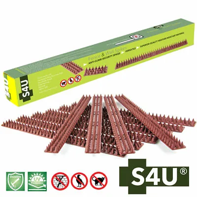 10 X Fence Wall Spikes Total 4.9m Garden Security Bird Cat Repellent Anti Climb • £9.99