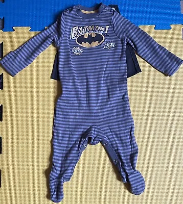 £4.99 • Buy Batman Outfit Babygrow Sleepsuit 3-6 Months