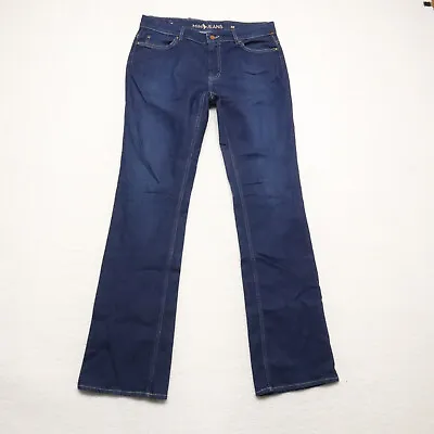 MiH Jeans Women's Size 32 Blue Bootcut Leg Dark Wash Cotton Blend Denim Jeans • $18.51