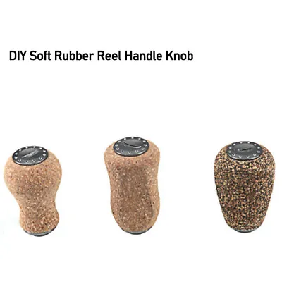 S/D Soft Rubber Reel Handle Knob Cork For Fishing Spinning Baitcasting Reel • $10.79