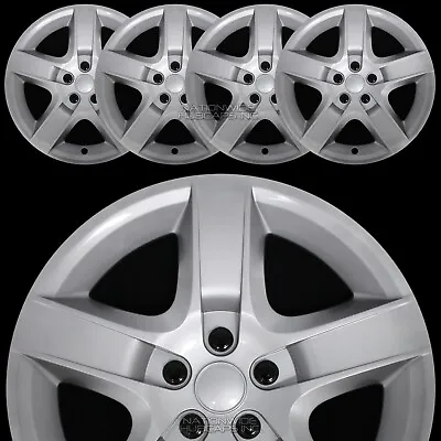 $59.99 • Buy 17  Silver Set Of 4 Wheel Covers Full Rim Hub Caps Fit R17 Tire & Steel Wheels