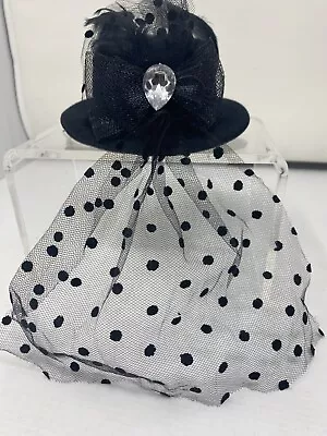 Womens Mini Witch Hat Halloween Costume  Clip On Girls Child Adult One Size • $12.95