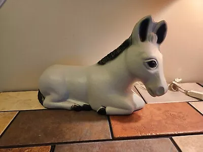 Vintage General Foam 18  Nativity Donkey Blow Mold Christmas Decor • $74.99