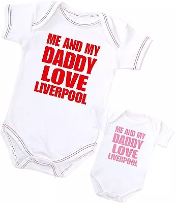 £6.99 • Buy BabyPrem I Dad Love Liverpool Baby Clothes Boys Girls Shower Gifts Bodysuit Vest