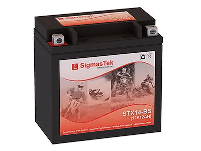 SigmasTek STX14-BS SLA Battery Replacement For BMW R1200GS 1200CC 2005-2017 • $43.99