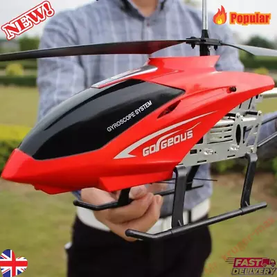 80cm Large RC Helicopte 3.5CH Remote Control Drone Anti-fall Outdoor RC Toy-RTF • £53.99