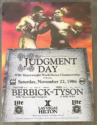 Mike Tyson-trevor Berbick On Site Poster (1986) • $1250