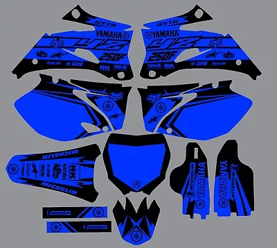 Decals For YAMAHA GRAPHICS  YZ 250F YZ250F 2006 2007 2008 2009 Blue Black • $95