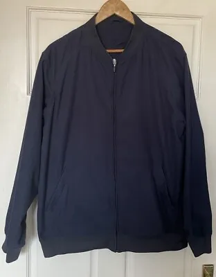 GABICCI Harrington Jacket Mens Size Medium Blue Bomber Jacket Mods Scooters • £17.99