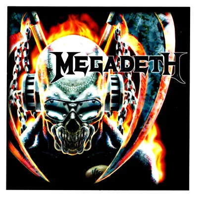 Megadeth Metal Skull Sticker Decal Heavy Metal Rock Hard Rock Thrash Glam Pop • $4.99