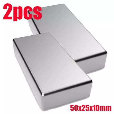 2Pack N52 Big Block Magnets Super Strong Neodymium Large Magnet Rare Earth • $14.84