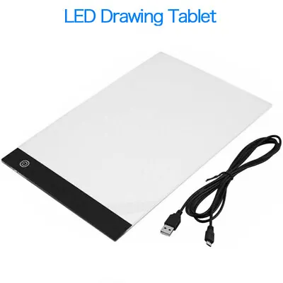 A4 LED Drawing Copy Board Tracing Light Box Ultra-thin Pad Painting Tracing UK • £9.59