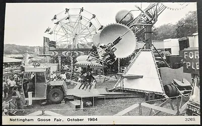 Nottingham Goose Fair Fairground Rides Limited Edition Postcard 1984 • £2.95