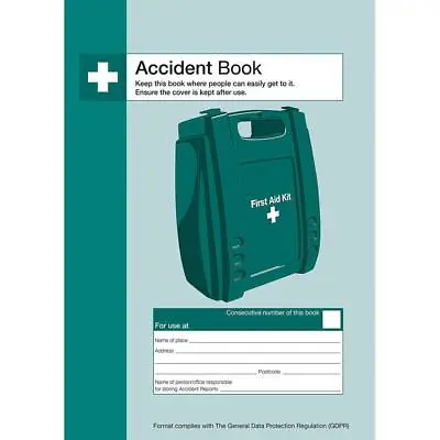 First Aid Injury ACCIDENT REPORT BOOK FOLDER HSE Compliant Office Health Safety • £71.99