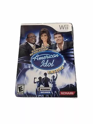 Karaoke Revolution American Idol Encore Nintendo Wii 2008w/ Mic. SEALED • $49.99