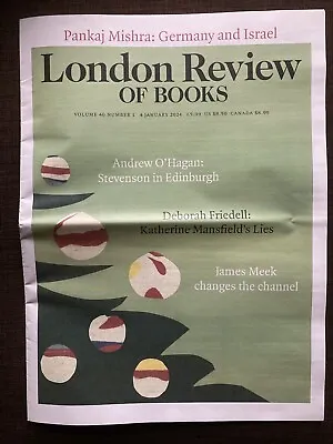 London Review Of Books Magazine 4 January 2024 • £3.99