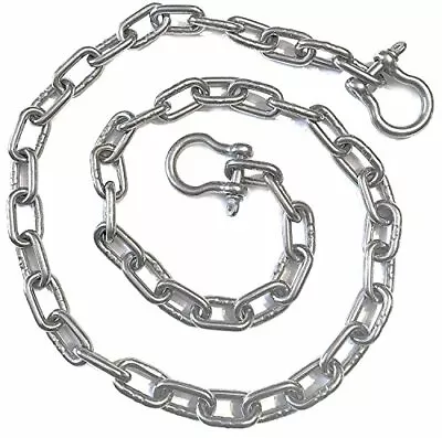 $28.99 • Buy Stainless Steel 316 Anchor Chain 1/4  (6mm) By 4' Long With Quality Shackles