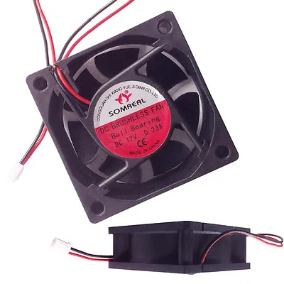 Electric Cooling Fan 60mmx25mm Computer Case Fan Dual Ball Bearing 12V DC 0.23A • £4.31