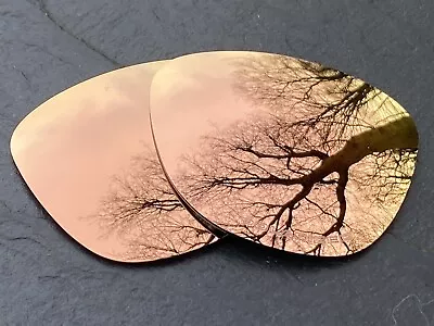 Etched Polarized Copper Mirrored Replacement Lenses For Oakley Frogskins • £12.99