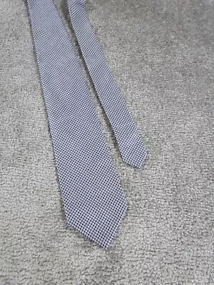 Brooks Brothers Tie Silk Blue White Houndstooth Usa Made • $19.99