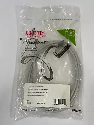 CURTIS 6' Mini DIN8 Cable 28AWG Molded Serial RS-232 MDIN8 8 Pin MM For Mac  • $14.99