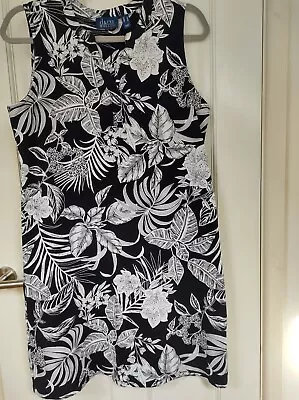 Summer Dress Size 10 - D&co. Lightweight Cotton Jersey Fabric. Beach Cover Up.  • £10