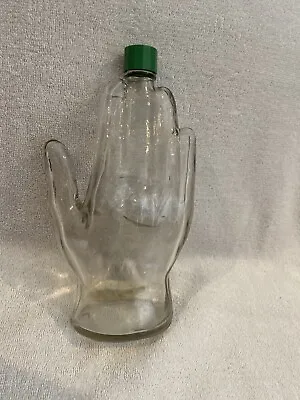 Vintage 1970’s Perfume Cologne Hand-Shaped Glass Bottle -  Barber Shop • $33.95