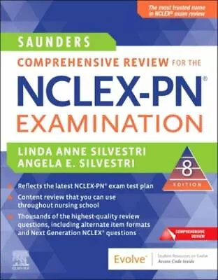 $35 • Buy Saunders Comprehensive Review For The NCLEX-PN® Examination, 8e, Silvestri PhD  