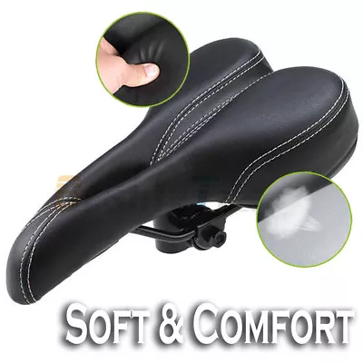 Soft Comfort Mountain Bike Saddle MTB Road Bicycle Cycling Seat Air Cushion Pad • $19.99