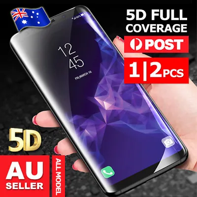 $3.95 • Buy Galaxy S9 S8 Plus Note 8 5D Full Tempered Glass Screen Protector For Samsung
