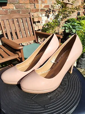 £6.99 • Buy Matalan Fiore Nude Court Shoes 3.5  Heel .5  Platform Size 5uk #9