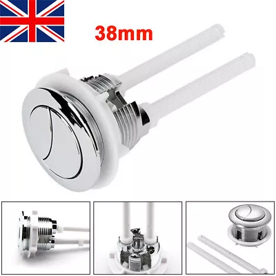 £4.79 • Buy 38mm Replacement Dual Flush Push Button Toilet Cistern Water Saving Universal UK