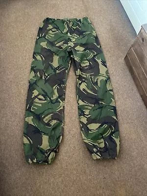 £9.99 • Buy Genuine British Army DPM Goretex Over Trousers Waterproof Wet Weather 85/88/104