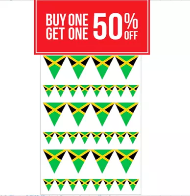 20 Metre's 40 Flags Jamaican Independence Day Team Jamaica Party Bunting Banner • £9.95