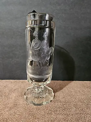 Antique Bohemian Glass Vase Goblet German Emperor William 1 Signed Hoffmann • $4999.99