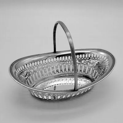 Open Work Basket Fixed Handle Gorham Sterling Silver No Mono • $182.75